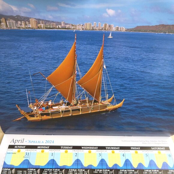 2 Hawaii Tide Moon Phase Calendars 2023/2024 Featuring Marine Life Photography - Picture 12 of 16